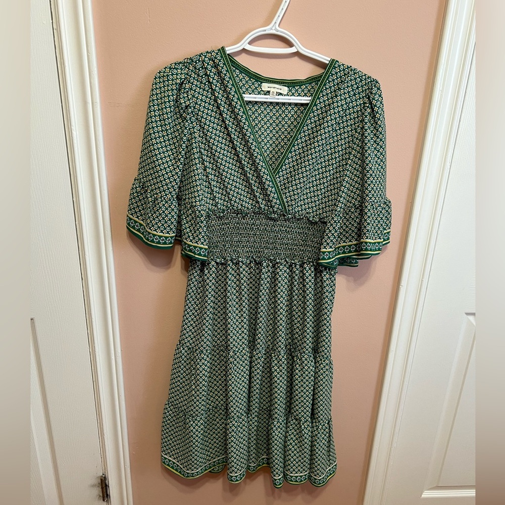 Printed layered dress